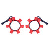 Aluminium Olympic 2" Safety Collars Set - Red - Gymzey.com