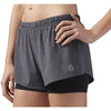 Reebok Running 2-In-1 Shorts - Black - Gymzey.com
