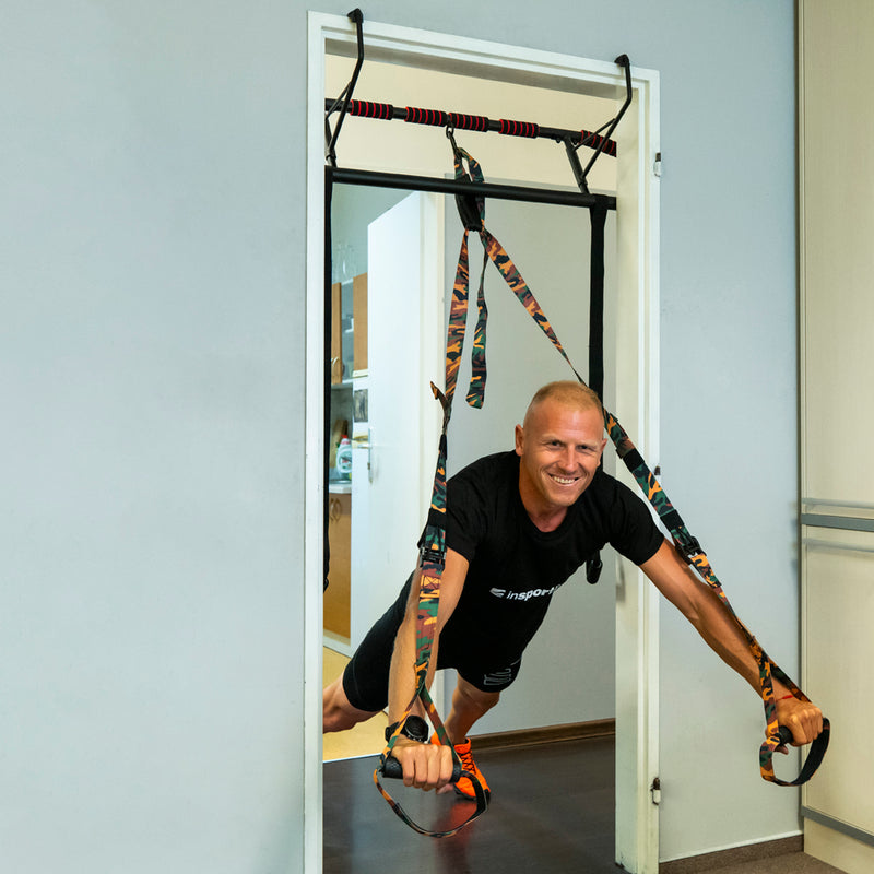 Suspension Multi-Trainer for Arms and Legs & Exercise Manual - Army Green - Gymzey.com