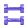 Two 1kg Vinyl Dumbbells Smoothbell from inSPORTLINE in purple