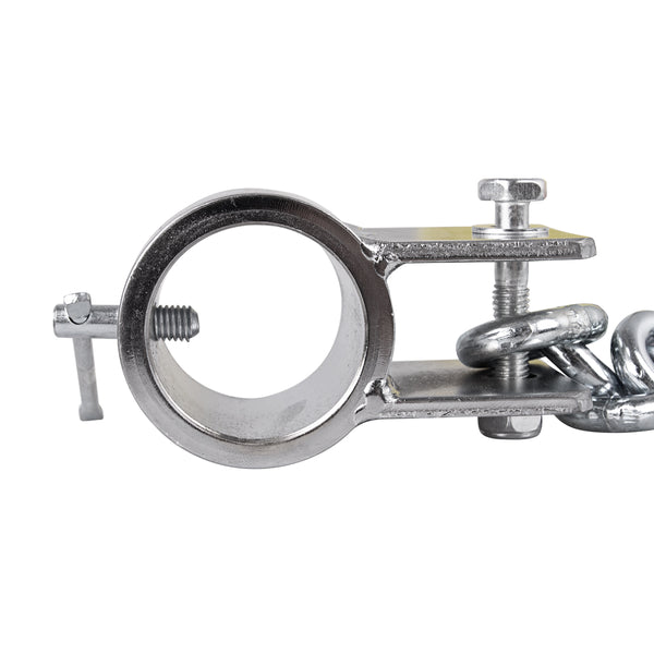 2 x 10kg Attachable Steel Chains with 7" Olympic Barbell Included - Gymzey.com