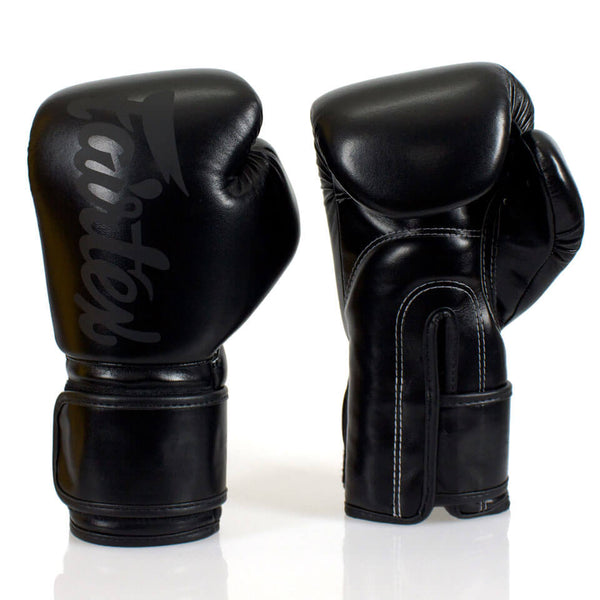 Fairtex BGV14 Mikrofaserhandschuhe, einfarbig, schwarz