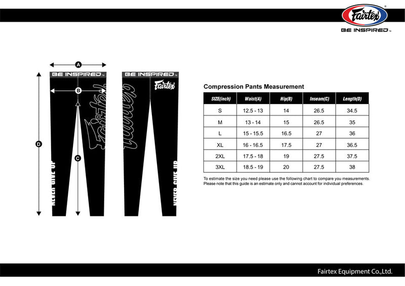 Fairtex CP1 Black Compression Leggings