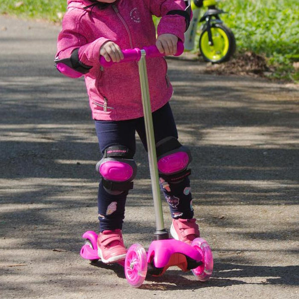Cycling Elbows and Knees Pads 6pcs Set - Pink - Gymzey.com