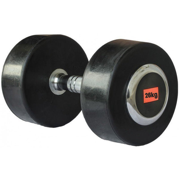 Deluxe Rubber Dumbbell - 26kg (pair) - Gymzey.com