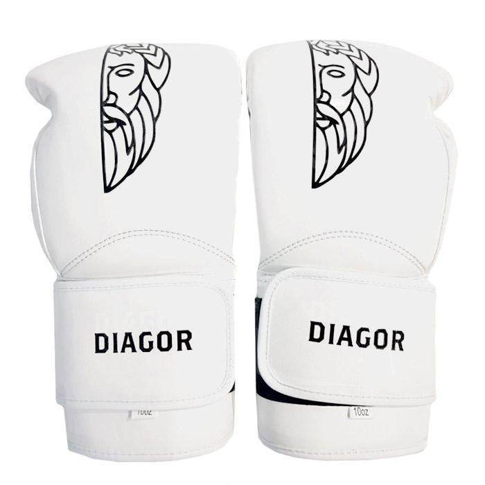 Diagor Olympic Boxing Gloves 12oz White - Gymzey.com