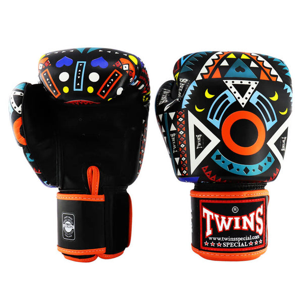 Twins FBGVL4-57 Aztec Boxing Gloves Orange