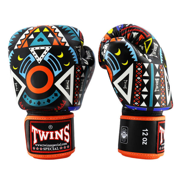Twins FBGVL4-57 Aztec Boxing Gloves Orange