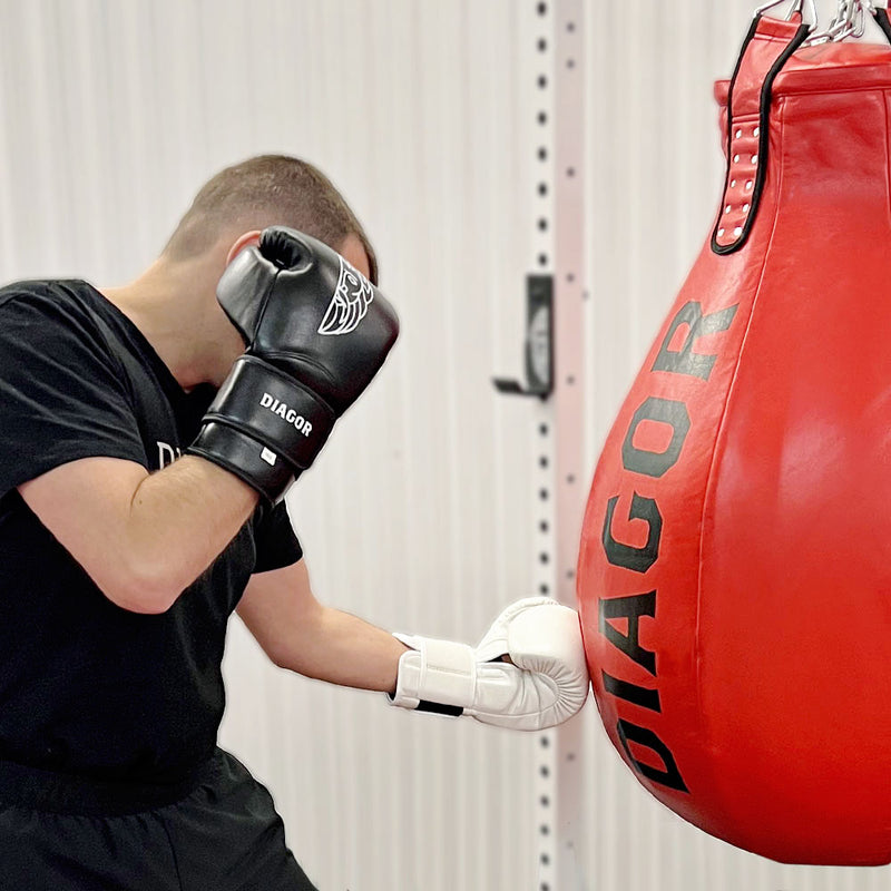 Diagor Olympic Elite Boxing Gloves 14oz Black