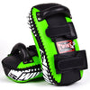 Twins KPL10 Leather Thai Kick Pads Green/ Black