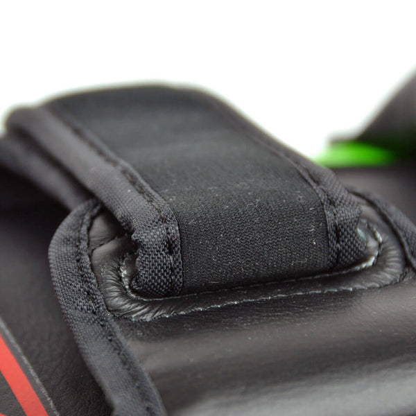 Twins KPL10 Leather Thai Kick Pads Green/ Black
