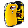 Twins KPL10 Leather Thai Kick Pads Yellow/Black - Gymzey.com
