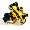 Twins KPL10 Leather Thai Kick Pads Yellow/Black - Gymzey.com