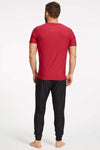 Ohmme Equinox Gym Tee - Red - Gymzey.com