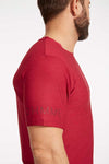 Ohmme Equinox Gym Tee - Red - Gymzey.com