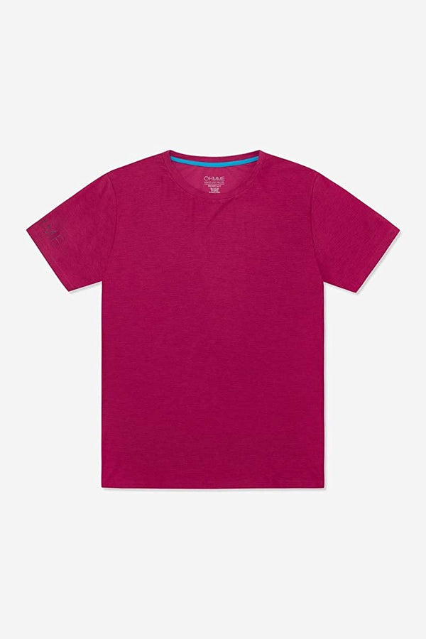 Ohmme Equinox Gym Tee - Red - Gymzey.com
