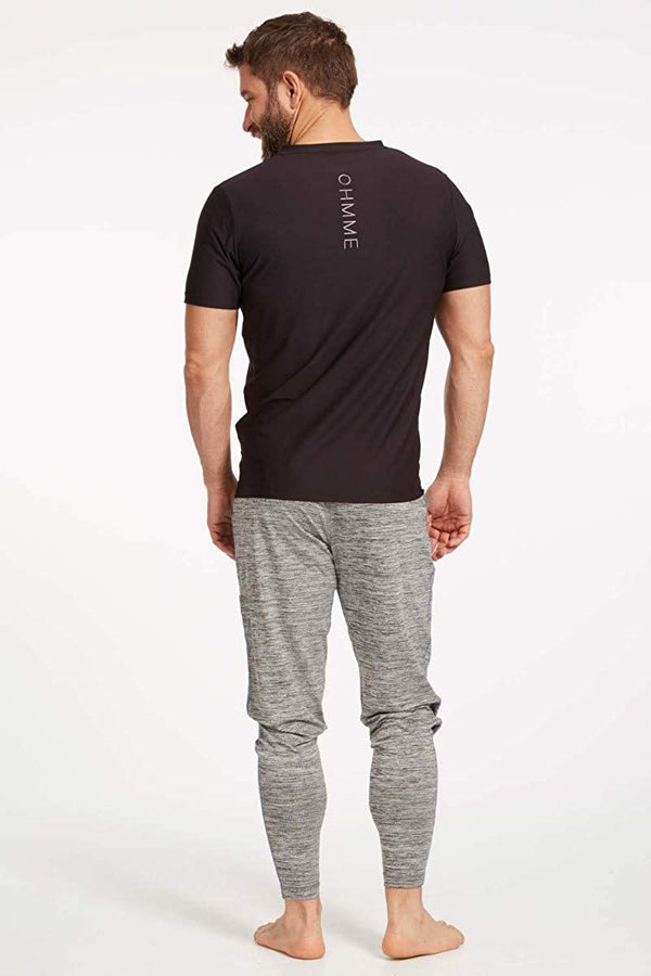 Ohmme Triangulum Gym Tee - Black - Gymzey.com