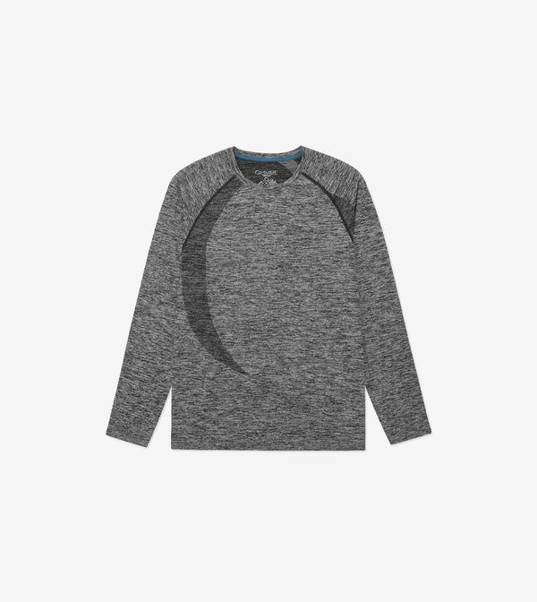 Ohmme Orion Long Sleeve Top - Black - Gymzey.com