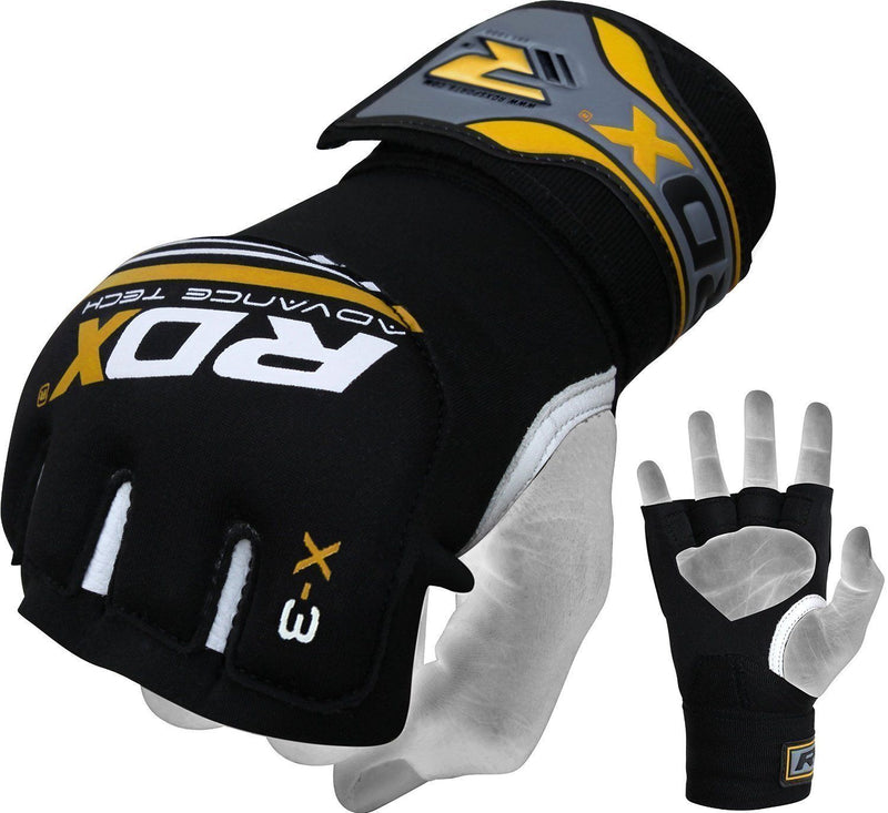 RDX X3 Neoprene Gel Grappling Gloves - Yellow - Gymzey.com