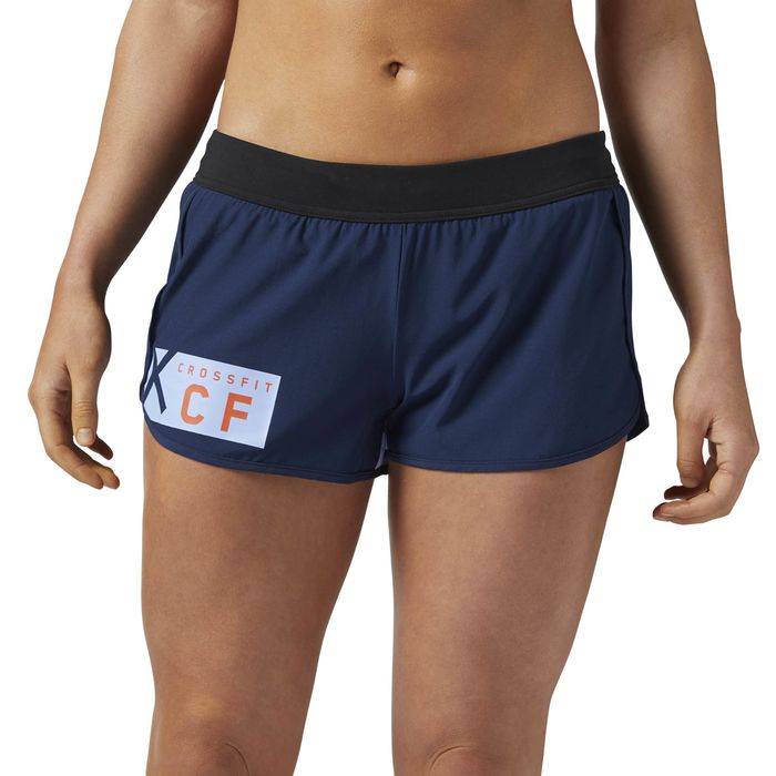 Reebok CrossFit Women's Woven 6cm Shorts - Navy - Gymzey.com