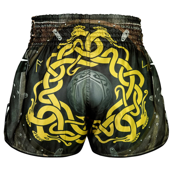 TUFF High-Cut Retro Muaythai Shorts - RMS120 - Berserkers Fury