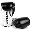 Fairtex BGL3 Lace-up Sparring Boxing Gloves Black-White
