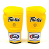 Fairtex BGL6 Wettkampfhandschuhe zum Schnüren, Gelb
