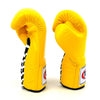 Fairtex BGL6 Wettkampfhandschuhe zum Schnüren, Gelb