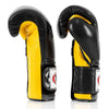 BGV9 Fairtex Mexican Style Boxing Gloves Black-Yellow