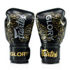 Fairtex X Glory BGVG3 Velcro Boxing Gloves - Black-Gold