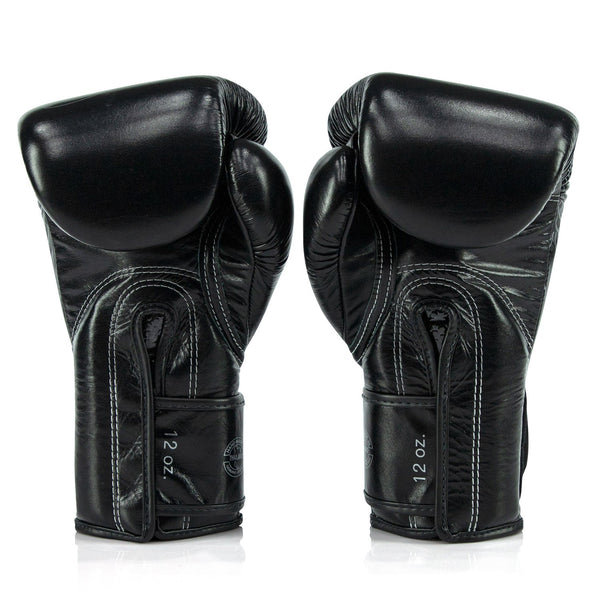 Fairtex X Glory BGVG3 Velcro Boxing Gloves - Black-Gold