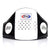 Fairtex BPV1 Standard Leather Belly Pad - Black-White