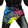 Fairtex BS1938 Muaythai Shorts - Acid Jazz Black