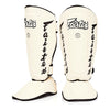 Fairtex SP7 Twister Detachable Shin Guards- White