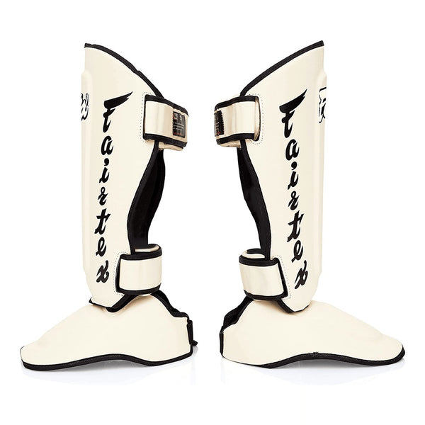 Fairtex SP7 Twister Detachable Shin Guards- White