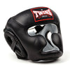 Twins Special HGL3 Leather Sparring Headguard - Black