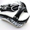 KPL12 Twins Deluxe Curved Leather Kick Pads White-Black