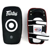 Fairtex KPLC5 Microfibre Thai Kick Pads Black White