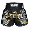 TUFF Muaythai Shorts Retro Style - MSC120 - Black Twin Tiger