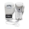 Primo Emblem Pro Lace-Up Boxing Gloves - White