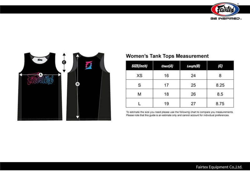 Fairtex PT9 Women's Gym Tank Top Matrix