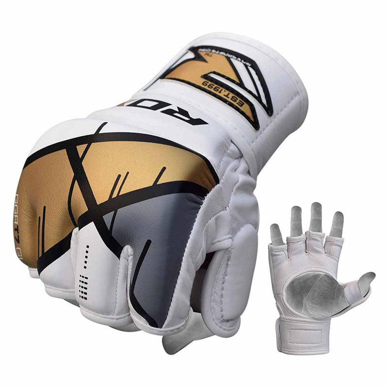 RDX T7 Ego MMA Grappling Gloves - Gold