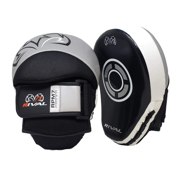 RPM7 Fitness Plus mitts silver/black front