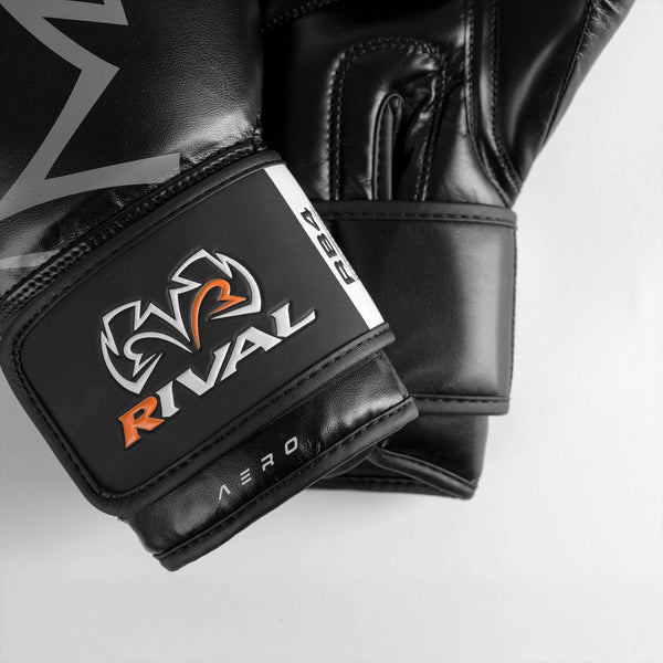Durable black Rival RB4 Aero gloves for fitness boxing workouts