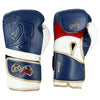 Rival RB80 Impulse Bag Gloves navy boxing gloves closeup view