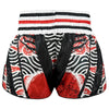 TUFF High-Cut Retro Muaythai Shorts - RMS102 - Waves of Bushido Elegance