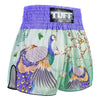 TUFF High-Cut Retro Muaythai Shorts - RMS112 - Yugana Kujaku The Elegance Peacock