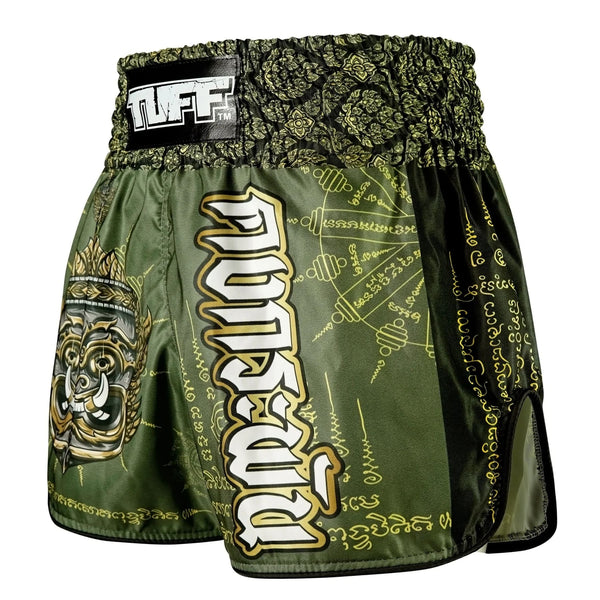 RMS117 TUFF High-Cut Retro Muaythai Shorts The Immortal Yaksa