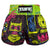 TUFF High-Cut Retro Muaythai Shorts - RMS119 - Neon Graffiti