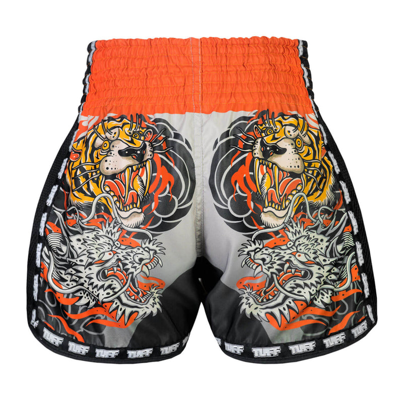 TUFF MSC106 Muay Thai Shorts Retro japanisches Yin-Yang